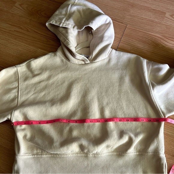 Zara Beige Cropped Hooded Sweater Women’s Small - Picture 6 of 9